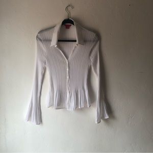 White Sunny Leigh buttoned blouse Large